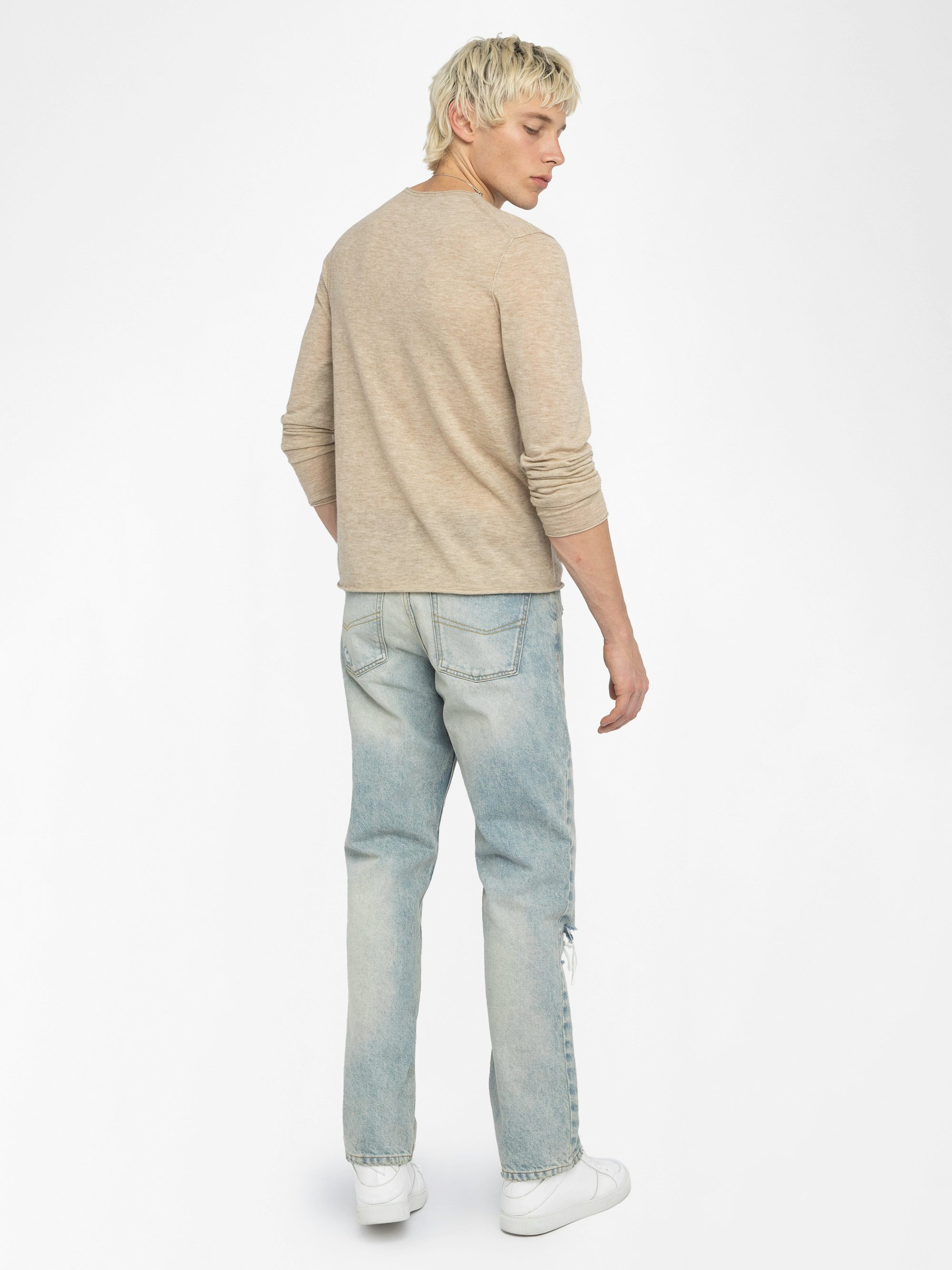 Teiss 100% Cashmere Jumper - Round neck jumper with long sleeves.